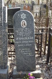 Журбинская Рухля Фриделевна, Москва, Востряковское кладбище
